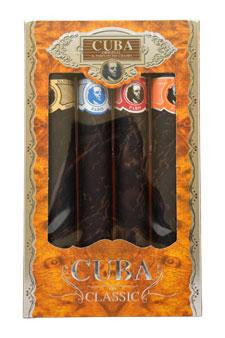 Cuba M-GS-1392 PARFUMS DES CHAMPS by PARFUMS DES CHAMPS 4 PIECE GIFT SET - , GOLD, ORANGE, RED MEN GIFT SET