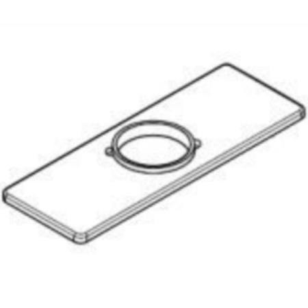 Delta RP78358  Replacement 3 Hole Escutcheon Plate with Gasket, Chrome