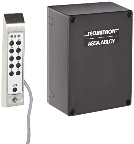 Securitron DK26SS Stainless Steel Narrow Stile Digital Keypad System, Satin Stainless Finish