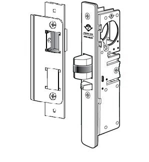 ADAMS RITE 451046101313  4510-46-101-313 Dead latch, RH or LHR, 1-1/2", 4-2/3" L
