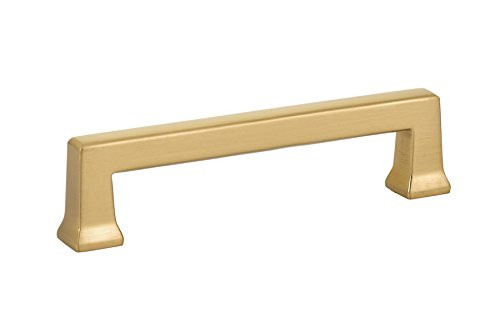Emtek 86425US4 86425 Alexander Cabinet Pull Satin Brass (4" Centers)
