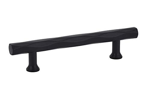 Emtek 86490US19 Tribeca Cabinet Pull, 10" Center-to-Center, Flat Black