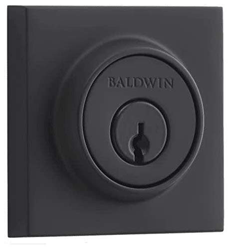 Baldwin SCCSD190  Contemporary Single Cylinder Deadbolt, Satin Black