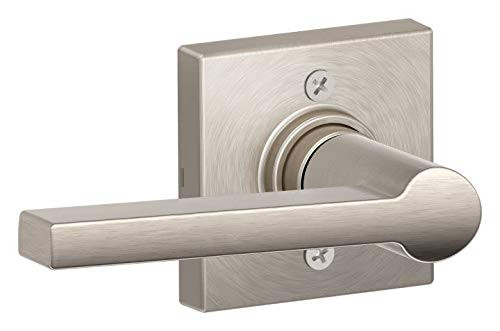 SCHLAGE J170SOL619COL  Solstice Non-Turning One-Sided Dummy Door Lever with Decorative Colton Trim from The J-Series
