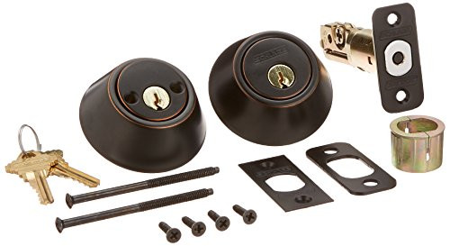 SCHLAGE JD62V716 Dexter by Deadbolt, Keyed 2-Sides, Aged Bronze, Pack of 4