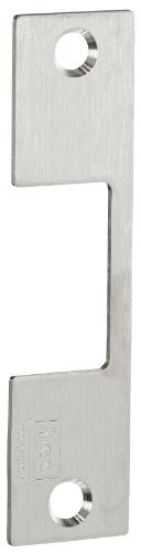 H.E.S. J630 H.E.S. Stainless Steel J Faceplate for 1006 Series Electric Strikes for Cylindrical Locksets Up To 3/4" Throw and All Center-Lined Bolts, Satin Stainless Steel Finish
