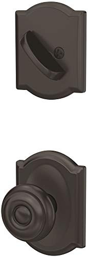 SCHLAGE FC59GEO622CAM  Custom Georgian Single Cylinder Sectional Interior Pack with Camelot Rose - Exterior Handleset Sold Separately