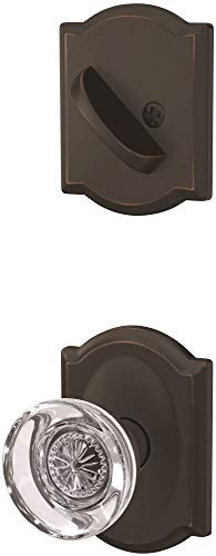 SCHLAGE FC59HOB716CAM  Custom Hobson Single Cylinder Sectional Interior Pack with Camelot Rose - Exterior Handleset Sold Separately