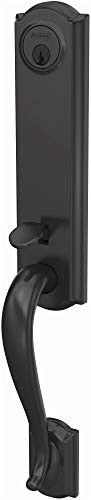 SCHLAGE FCT58CAM622  Custom Camelot Keyed Entry Single Cylinder Half Plate Handleset - Exterior Only