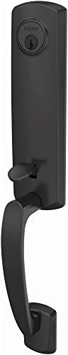 SCHLAGE FCT58GRW622  Custom Greenwich Keyed Entry Single Cylinder Half Plate Handleset - Exterior Only