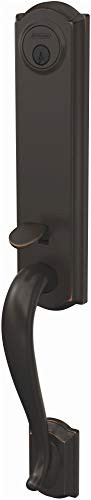 SCHLAGE FCT92CAM716  Custom Camelot Exterior One-Sided 3/4 Trim Dummy Handleset - Interior Side Sold Separately