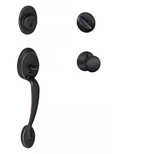 SCHLAGE F60PLY716PLY  Plymouth Active Door Handleset with Interior, Aged Bronze