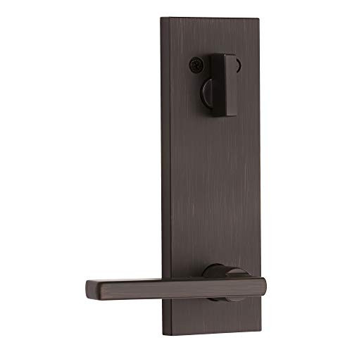 KWIKSET 971HFLSQF11P 971HFLSQF-11P Halifax Interior Trim Lever with Full Square Rosette for Single Cylinder Keyed Entry Handlesets with SmartKey Technology