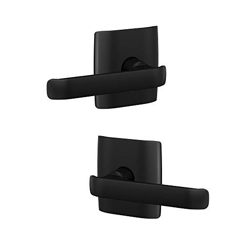 SCHLAGE FC172CYB622DLT  Custom Clybourn Non-Turning Two Sided Dummy Door Lever Set with Dalton Trim