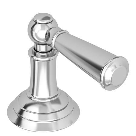 Ginger USA N3-373/26 Brass 3-373 Single Metal Lever Handle with Escutcheon for the Aylesbury, Polished Chrome