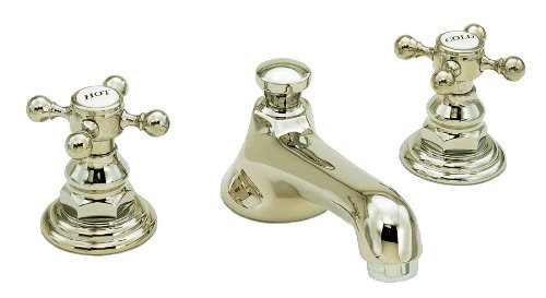 Ginger USA N920/15 Brass 920 Series Widespread Lavatory Faucet, Polished Nickel