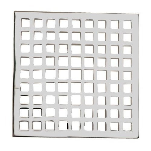 Ginger USA N233-601/15S Brass 233-601 6" Square Shower Drain Grid, Satin Nickel