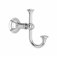 Ginger USA N34-13/04 Brass 34-13 Double Robe Hook for the Aylesbury and Jacobean Collections, Satin Brass (PVD)