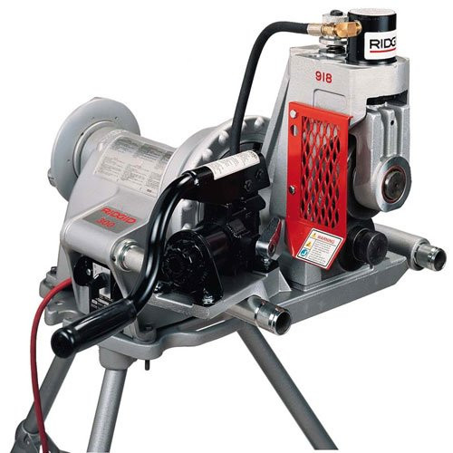 RIDGE R47222 Ridge 918 Roll Groover, Compact Hydraulic Roll Groover with a Powerful 15-ton Hydraulic Ram, 2-Stage Pump and 300 Power Drive Compatibility