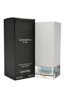 CALVIN KLEIN M-1056 Contradiction 3.4 oz EDT Spray Men This oriental woody scent contains notes of rose,