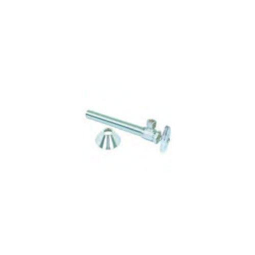 T&S Brass SR19X C BrassCraft Chrome Plated 1/2'' Nom Sweat Multi-turn Angle Stop Valve SR19 XC