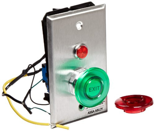 Securitron PB Momentary 2" Round Push Button, DPST, Illuminated