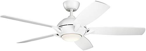 Kichler Geno LED 54in. Fan Matte White 330001MWH