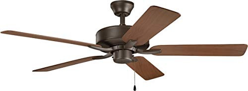 Kichler 52in. Basics Pro Patio Fan Satin Natural Bronze 330015SNB