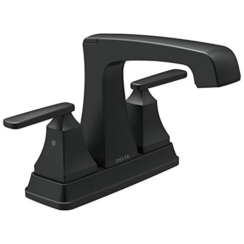 Delta Ashlyn: Two Handle Tract-Pack Centerset Lavatory Faucet - Matte Black 2564BLTPDST