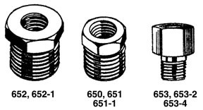 Milton Industries MIL-652-1 Red. Bushing, M. 3/4" x F. 1/4
