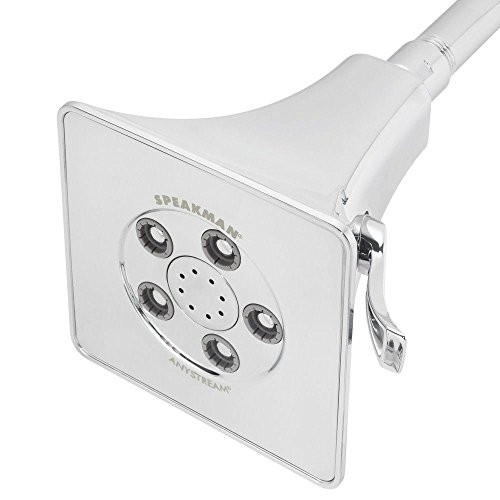 SPEAKMAN SS3018  Rainier Anystream High Pressure Adjustable Shower Head, Polished Chrome