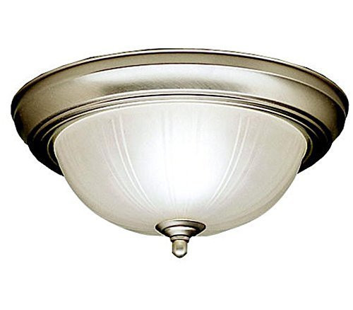 KICHLER 8653NI , 2-Light Flush Mount, Brushed Nickel