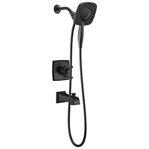 Delta Ashlyn Monitor 17 Series Shower Trim with In2ition Two-in-One Shower - Matte Black T17464BLI