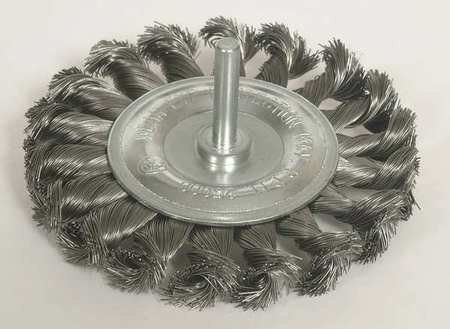 WEILER 804-17684 STEM MOUNTED KNOT WHEEL.014 SS 1/4 STEM