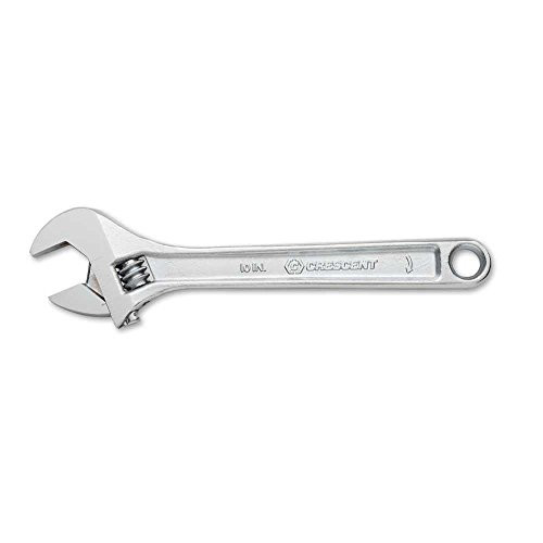 CRESCENT 181-AC210VS ADJUSTABLE WRENCH 10 CHROME CARDED SENSORMATIC