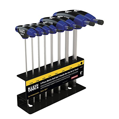 KLEIN TOOLS 409-JTH68MB 8 PC 6 METRIC BALL-ENDJOURNEYMAN T-HANDLE