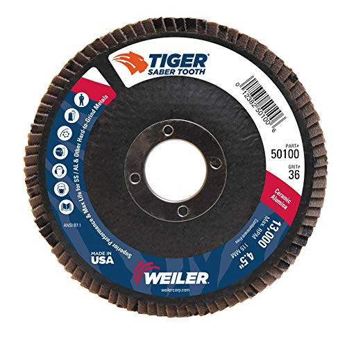 WEILER 804-50100 4-1/2 ANGLED- PHENOLIC-36 CER- 7/8 ARBOR