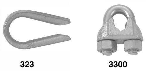 CAMPBELL 193-T7670419 1/8 WIRE ROPE CLIP