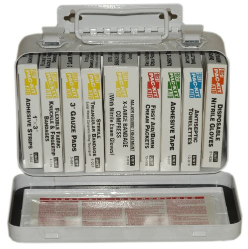 FIRST AID ONLY 579-5001 STEEL 10 UNIT UNITIZED FIRST AID KIT STANDARD FI
