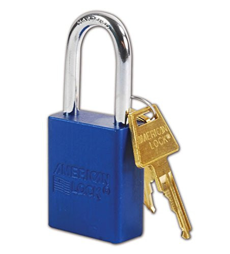 AMERICAN LOCK 045-A1106BLU BLUE 5 PIN ALUMINUM PADLOCK KEYED DIFFE