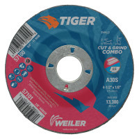 WEILER 804-57101 4-1/2 X 1/8 TIGER TY27 COMB WHL  AO  7/8 AH