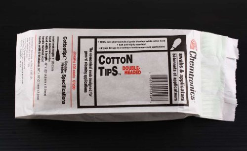 CHEMTRONICS 471-CT200 COTTONTIP ECONOMICAL SWABS DOUBLE HEADED