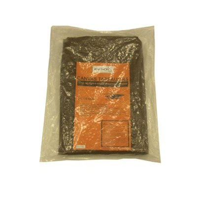 ANCHOR BRAND 103-92551 8X10 10-OZ. W.R.M.R. GREEN CANVAS TARP