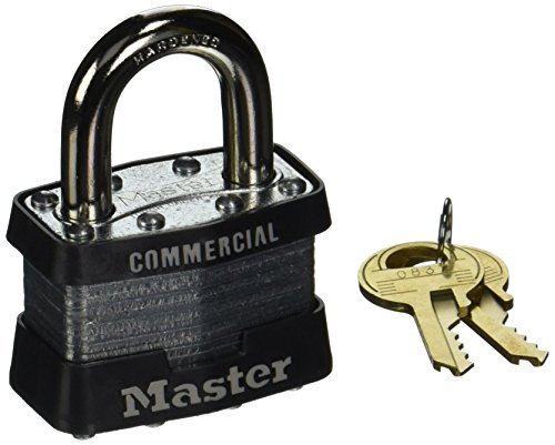 MASTERLOCK 470-1DCOM 4 PIN TUMBLER SAFETY PADLOCK KEYED DIFFERENT