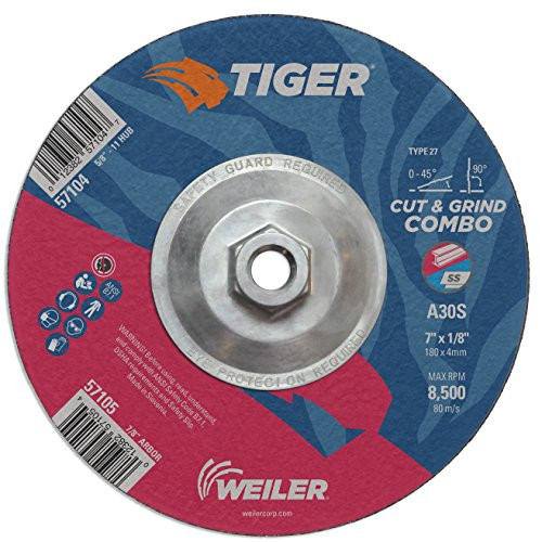 WEILER 804-57104 7 X 1/8 TIGER TY27 COMBWHL  AO  5/8-11 AH
