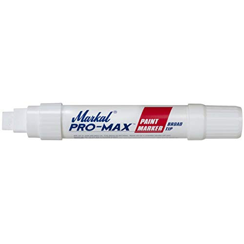 MARKAL 434-90900 PRO MAX WHITE PERMANENTMARKER 1/2 NIB