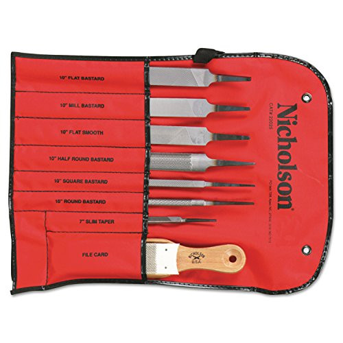 NICHOLSON 183-22025NNN FILE SET 8PC MACHINIST KIT POUCHED