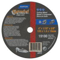 NORTON 547-66243510655 4X1/16X3/8 GEMENI FREE CUT-OFF WHEEL SMALL