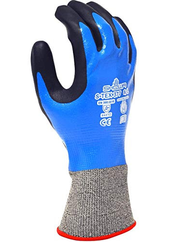 SHOWA 845-S-TEX377XL-09 FULL FOAM PALM NITRILE CUT REISITANT A4 XL