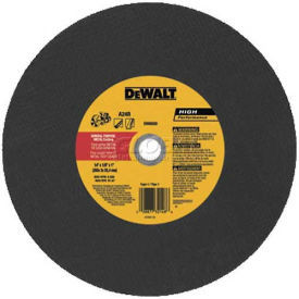 DeWalt B1036726 High Speed Metal Cutting Wheel 14 DIA.1/8 Thick 24 Grit Aluminum Oxide